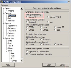 Changing Backspace Key value