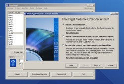 TrueCrypt - Create volume wizard